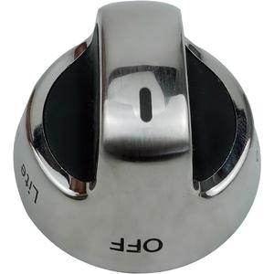 W10160375 Gas Range Burner Knob Replacement for WPW10160375 Compatible with Whirlpool Kitchen Aid Range Model Stainless Steel & Black Color