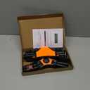 PHOEPET No Pull Dog Harness Medium Reflective Front Clip Vest with Handle,Adjustable 2 Metal Rings 3 Buckles,[Easy to Put on & Take Off](M, Orange)