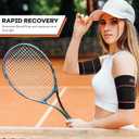 Bicep Tendonitis Brace for Pain Relief, Upper Arm Compression Sleeve for Men and Women, Bicep Compression Sleeve for Muscle Strain (Gray, Small)