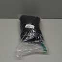 R.Vivimos Womens Summer Boho Cotton Maxi Dress Adjustable Spaghetti Strap Elastic Smocked Casual Ruffle Hem Flowy Beach Dress (Medium, Black)