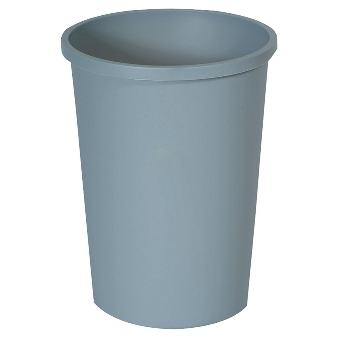 Rubbermaid Commercial Products Untouchable Trash Can, 11-Gallon, Gray, Durable Wastebasket for Home/Kitchen/Garage/Office/Outdoor Trash Can