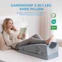 Ganondorf Leg Elevation Pillow for Post Surgery Recovery,Knee Replacement & Injury Rehab Orthopedic Foam Leg Support Pillow to Improve Circulation, Reduce Swelling, Promote Healing, Elevate Leg
