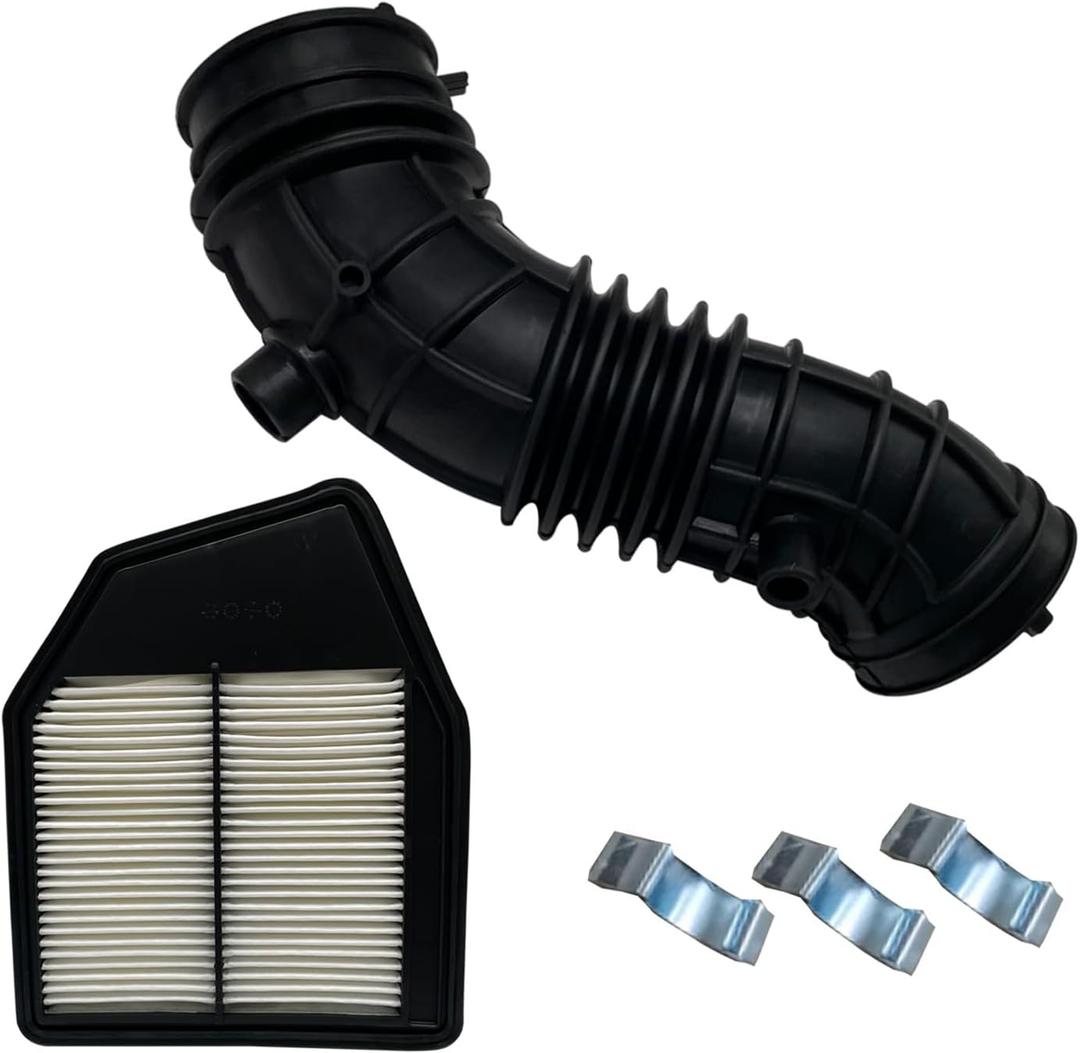 Air Intake Hose Compatible with2008-2012 Honda Accord 2.4L L4 Replaces # 17228-R40-A00 696-052 | with 1 air filter