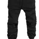 A WATERWANG Men's Sweatpants Casual Cotton Tapered Joggers Athletic Sweat Pants for Men Workout Running with Pockets Large