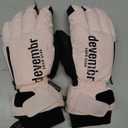 devembr Ski Gloves with Wrist Guards and Undercuff Design, Snowboarding Gloves Touchscreen (Small, Pink)