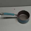 Rachael Ray Cucina Nonstick Butter Warmer, Hard Porcelain Enamel Aluminum, 0.75-Quart, Agave Blue - 16346