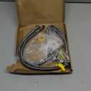 uxcell 2Pcs 16" Faucet Supply Lines Connector Stainless Steel Braided Long Faucet Connector G1/2 Female Compression Thread x M10 Male Connector for Kitchen Sink Bathroom (Black) (40cm)