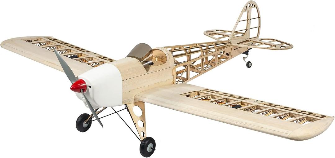 Balsa Wood RC Airplane Kits Spacewalker Model Airplane Unassembled DIY 1.6M (63") Wingspan RC Plane Kit Fixed-Wing for Adults to Build (Kit), 30 inches x 5.91 inches x 5.91 inches