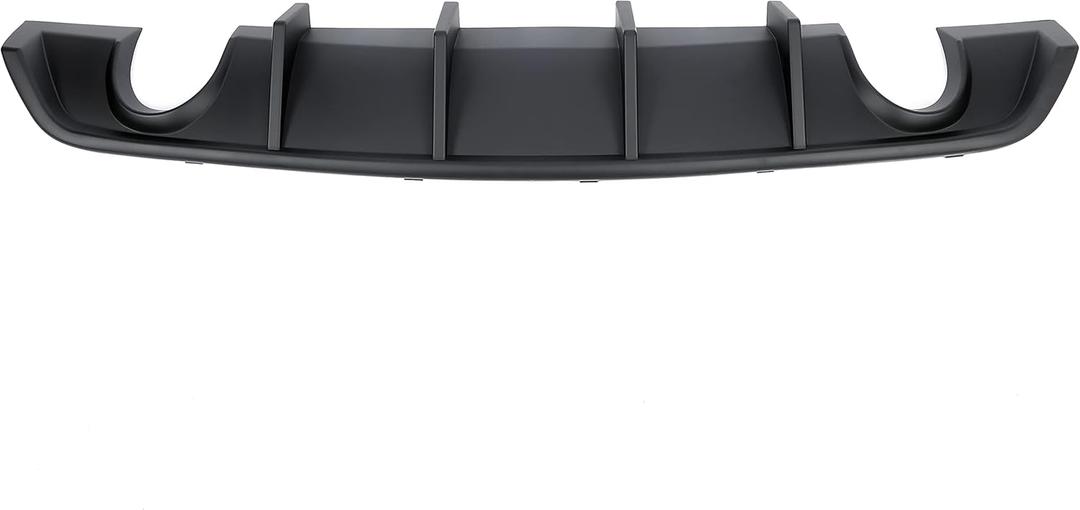 Rear Bumper Diffuser Compatible with 2012-2014 Dodge Charger SRT8 Lower Lip Valance Bumper Splitter Spoiler Shark Fin Plastic Matte Black