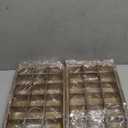 RHBLME 2 Pack Brownie Pan with Dividers, 12.2" x 7.7" x 1.6" Nonstick Carbon Steel Baking Loaf Pan Baking Pan, 18 Pre-slice Brownie Baking Tray for Bread Cookie Cake Fudges Chocolate