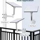 Starlink Mini Wall and Pole Clamp Mount Kit, Starlink Mini Accessory Bracket Holder Stand, Aluminum Alloy Bracket with 304 Stainless Steel Pipe for Outdoor