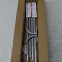 Silver Curtain Rods for Windows 28 to 60 inch, 5/8 inch Adjustable Wrap Around Blackout Curtain Rods for Bedroom & Outdoor