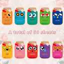 Valentine's Day Cards Mason Jar Valentines Gift Card 50 Pack(candy not included)