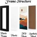 Black 18x24 Picture Frame Set of 3, High Transparent Frame for 18 By 24 Photo Collage Canvas Poster Size Wall Mount and Tabletop Horizontally Vertically (Black, 18 x 24 inches)