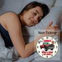 CHGCRAFT 12inch Car Wall Clock Pickup Truck Round Clocks Silent Non Ticking Clock Farmhouse Wall Clocks for Office Home Bedroom Living Room Bathroom Kitchen Decor