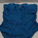 Yonique Women Plus Size One Piece Swimsuits Tummy Control Bathing Suits Vintage Swimwear (Peacock Blue)