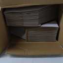 ZBEIVAN Cardboard Storage Bins Boxes 35 Packs 9.4x6x4.5 Inches, Easy Assembly Pantry Organizer Bins for Shelf, White