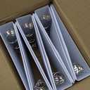 Blue Summit Supplies Mini 3 Ring Binder 5.5 x 8.5, 1 Inch Mini Binder 3 Ring, Ideal for Playbills or Planners, Small, White, 6 Pack