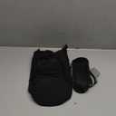 sportsnew Water Bottle Holder for 30oz/40oz Tumbler with Handle, Puffy Water Bottle Carrier Bag with Phone & RFID-Blocking Card Pocket & Drawstring Closure for Quick Access, Patent Pending (Black)