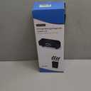 7-In-1 Car Seat Back Organizer with Cup Holders, Tissue Box, Removable Trash Can & Hooks, Multifunctional Car Seat Back Storage Box, Extra Headrest Cup Holder for Backseat (Black02)