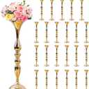 24 Pcs Metal Flower Arrangements Stand 20 Inch Tall Wedding Vase
Centerpieces Table, Decoration Flower Stand for Party Wedding Reception Flower Arrangement Candle Holder , Gold