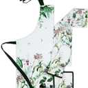 AMOUR INFINI Oven Mitts Set of 1 Quilted Liner with Hanging Loop Non Slip, Heat Resistant, Washable Reusable Oven Mitt (Floral Shrubs 7x13 Inches)