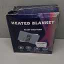 MAXEVE Christmas Heated Throw Blanket Electric Blanket Soft Cozy Heating Blanket for Couch Sofa Bed, 6 Heat Levels & 4-Hour Auto-Off, Machine Washable, FCC & ETL(50"x60", Gray Snowman)