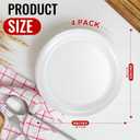 Hushee 4 Pcs Adaptive Scoop Plates 8 Inches Scooped Dish Suction Bowls with Silicone Anti-Slip Rubber Ring Eating Utensils for Elderly Disabled Handicapped from Parkinsons Dementia Stroke