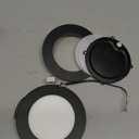 Leisure LED 5 Pack RV Boat Recessed Ceiling Light 480 Lumen Super Slim LED Panel Light DC 12V 4.75" 6W Full Aluminum Downlights, Black (LED Recessed 4.75 CW)