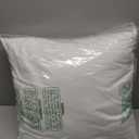 Artscope Synthetic Down Pillow Insert, 20x20 Down Alternative Throw Pillow Insert. Ultra Soft Fluffy Sleeping Pillow with 100% Cotton Cover, Decorative Pillows-White.