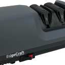 EdgeCraft E317 Electric Knife Sharpeners for 20-Degree Straight and Serrated Knives Diamond Abrasives Precision Angle Control, 2-Stage, Gray, (SHE317GY11)