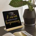 3 x Graduation Desk Decor,a Sweet Ending to a New Beginning Acrylic Sign,Graduation Gifts for College