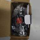 AFMAT Stapler for Desk, 50 Sheet Effortless Desktop Stapler Staple with One Finger, Portable Ergonomic Handheld Staplers Heavy Duty, Built-in Remover, Space Save Size, Good for Home & Office ES10 (Black)