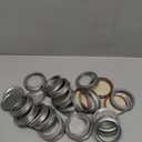 Dalzom 48Pcs Canning Lids with Rings Regular Mouth, Premium Mason Jar Lids with Bands/Rings for Ball, Kerr Jars - Food Grade Material, 100% Fit & Airtight for Regular Mouth Mason Jars
