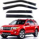 KPY Rain Guards Fit for 2001-2012 Ford Escape & 2005-2012 Ford Escape Hybrid, Out-Channel Window Visors Vent Wind Deflectors 4PC, Car Accessories for 2008-2012 Mazda Tribute, 2005-2011 Mercury Mariner