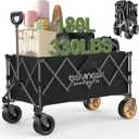 Electric Collapsible Wagon - Heavy Duty Utility Cart with Wheels - All Terrain Electric Wagon Cart Foldable - 6 Miles of Long Battery Life,Two Wheel 100W Extreme Power