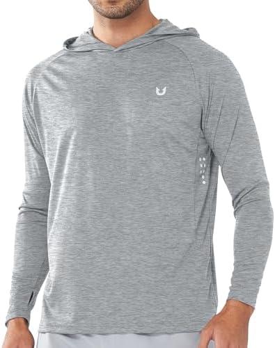 NORTHYARD Men's UPF 50+ Hoodie Shirts Long Sleeve Sun Protection Fishing Swim Beach UV SPF Rash Guard Quick Dry Lightweight, 3XL