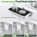 SAMODRA Bidet Attachment, Non-Electric Cold Water Bidet Toilet Seat Attachment with Pressure Controls, Retractable Self-Cleaning Dual Nozzles for Frontal & Rear Wash - Black