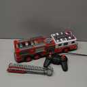 Liberty Imports RC Fire Truck - Big Remote Control Toy Fire Truck - 14" Rescue Fire Engine with Flashing Lights and Siren Sounds, Extendable Rescue Ladder for Kids