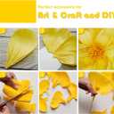 PartyWoo Yellow Crepe Paper Streamers 6pcs 492ft Pack of Yellow Crepe Paper Streamers for Easter Baby Shower Engagement Wedding Sunflower Graduation Bee Summer Luau Theme Birthday Party Decorations