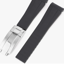 Rubber Watch Band and Folding Buckle, Compatible with Rolex Submariner/Daytona/Ghost/Yachtmaster Men's 20mm Watch Strap Replacement