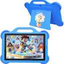 PEICHENG Kids Tablet, Android 14.0 10" Tablets for Kids, Parental Control Toddler Tablet with case Included 2+8MP Dual Camera, HD Screen, Pre-Installed Kids APPs (1PCS, Blue)