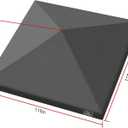 KAMPKEEPER Canopy Replacement Top Cover Roof for 10x10 Peak Pole Straight Leg Canopy Tent,PU-Coated 500D Polyester UV Waterproof,for Outdoor Commercial Garden Patio Sun Shade(Top Only) (Black)