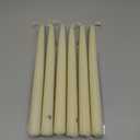 Colonial Candle Unscented Taper Candle, Handipt Collection, Ivory, 10 in, Pack of 6 Candlesticks - Up to 8 Hours Burn