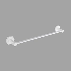 GERZWY 24 Inch Towel Rails Bathroom Towel Bars Bath Towel Holder for Washroom Kitchen Wall Stainless Steel, White