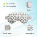 2 in 1 Heated/Ice Eye Mask Moist Heat Eye Mask Lavender & Flaxseed Sinus Pillow Microwavable for Dry Eye,Styes,Sinus Pain,Headache,Migraine,Puffy or Swollen Eyes Irritated and Inflamed Eyelid Bumps