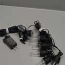 Vigdur 4th of July Lights - 31.4FT Red White Blue Star Lights with 10 LEDs Plug in, Patriotic Day Decorations Light for Party Patio Yard Independence Day Decor