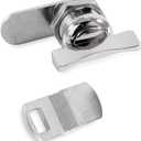 Camco Offset Cam Lock | Features an Easy Turn Thumb-Operated Style Lock, Includes a 5/8-Inch Offset and a Straight CAM, and Designed for New/Replacement Installations on RVs, Boats, and More (44333)
