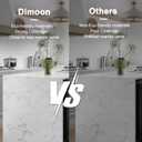 Dimoon 15.7''x385.8'' Marble Peel and Stick Wallpaper White Granite Contact Paper for Countertops Waterproof Kitchen New Environmentally Friendly Materials Thickening Upgrade Renter Friendly Vinyl