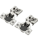 JOYDECOR 60 Packs (30 Pairs) 1/2 Inch Overlay Soft Close Hinges Satin Nickel Concealed Hidden Cabinet Hinges Stainless Steel for Face Frame Kitchen Cabinet Doors - 105 Degree